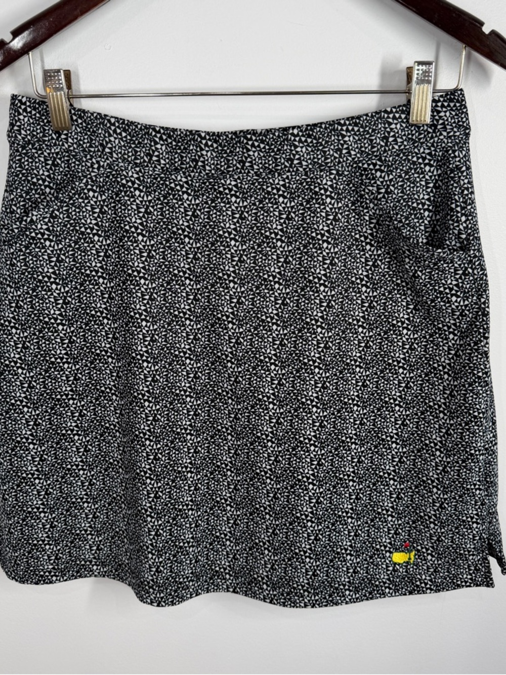 Masters Magnolia Lane Tech Black & White Golf Skort Size Medium Pull On